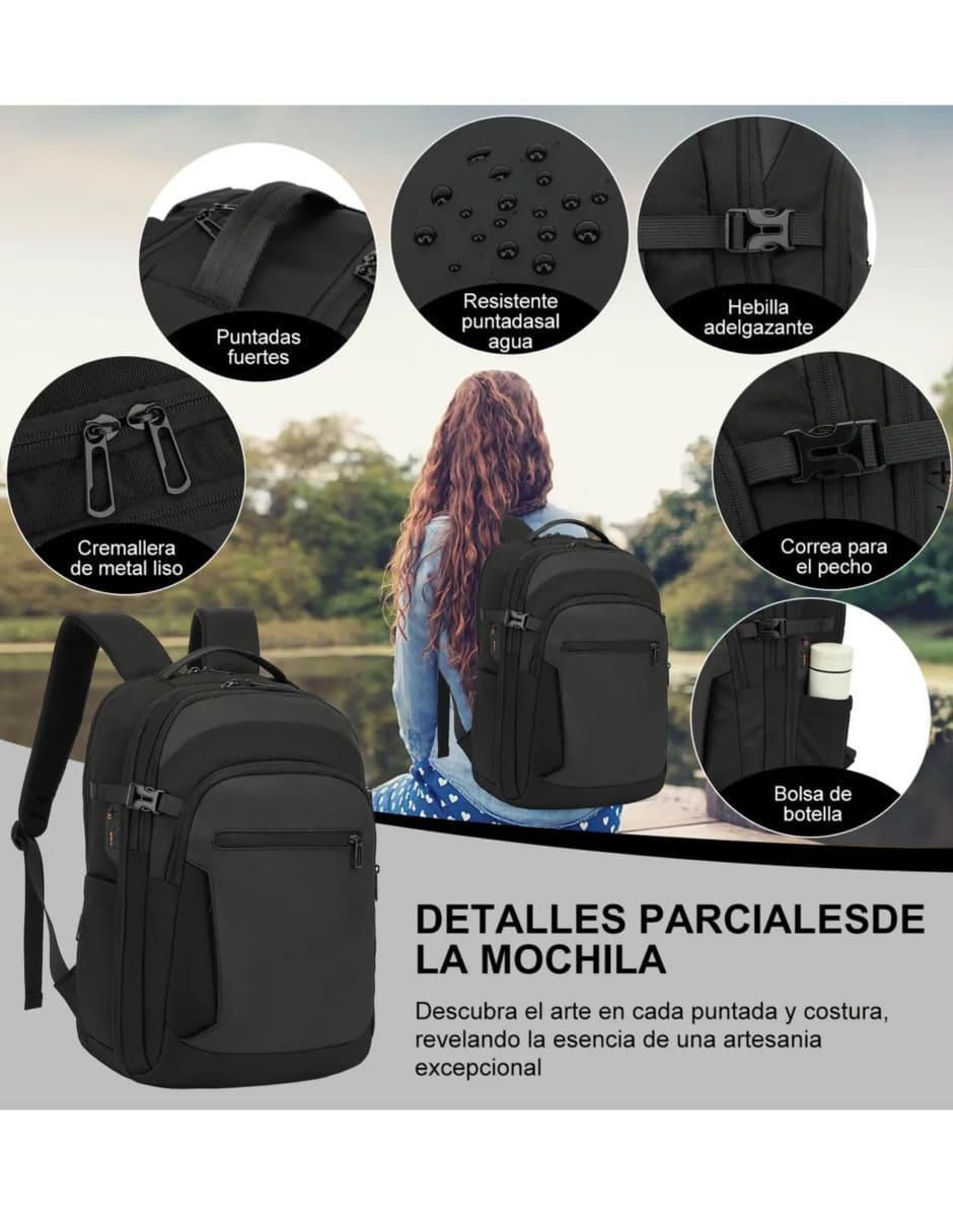 Mochila con portalaptop impermeable unisex 3