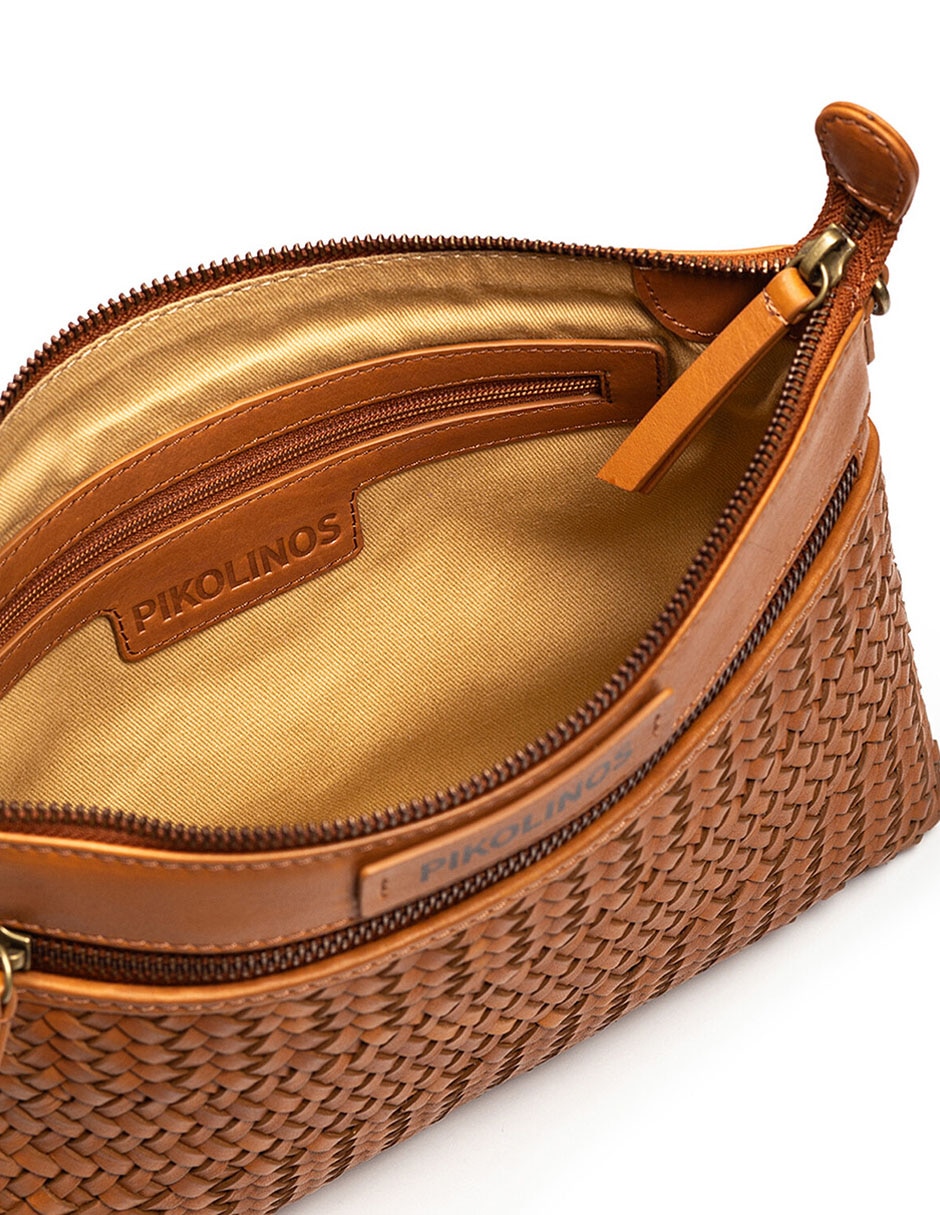 Bolsa bandolera Baleares de piel para mujer 4