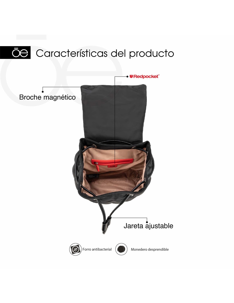 MOCHILA CLOE BACKPACK R1BLP26951, CAFÉ