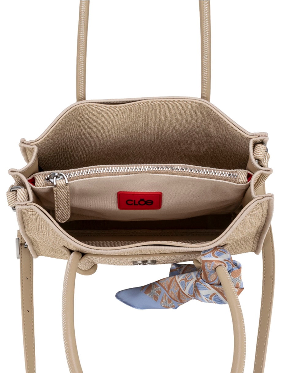 SATCHEL CLOE, BEIGE