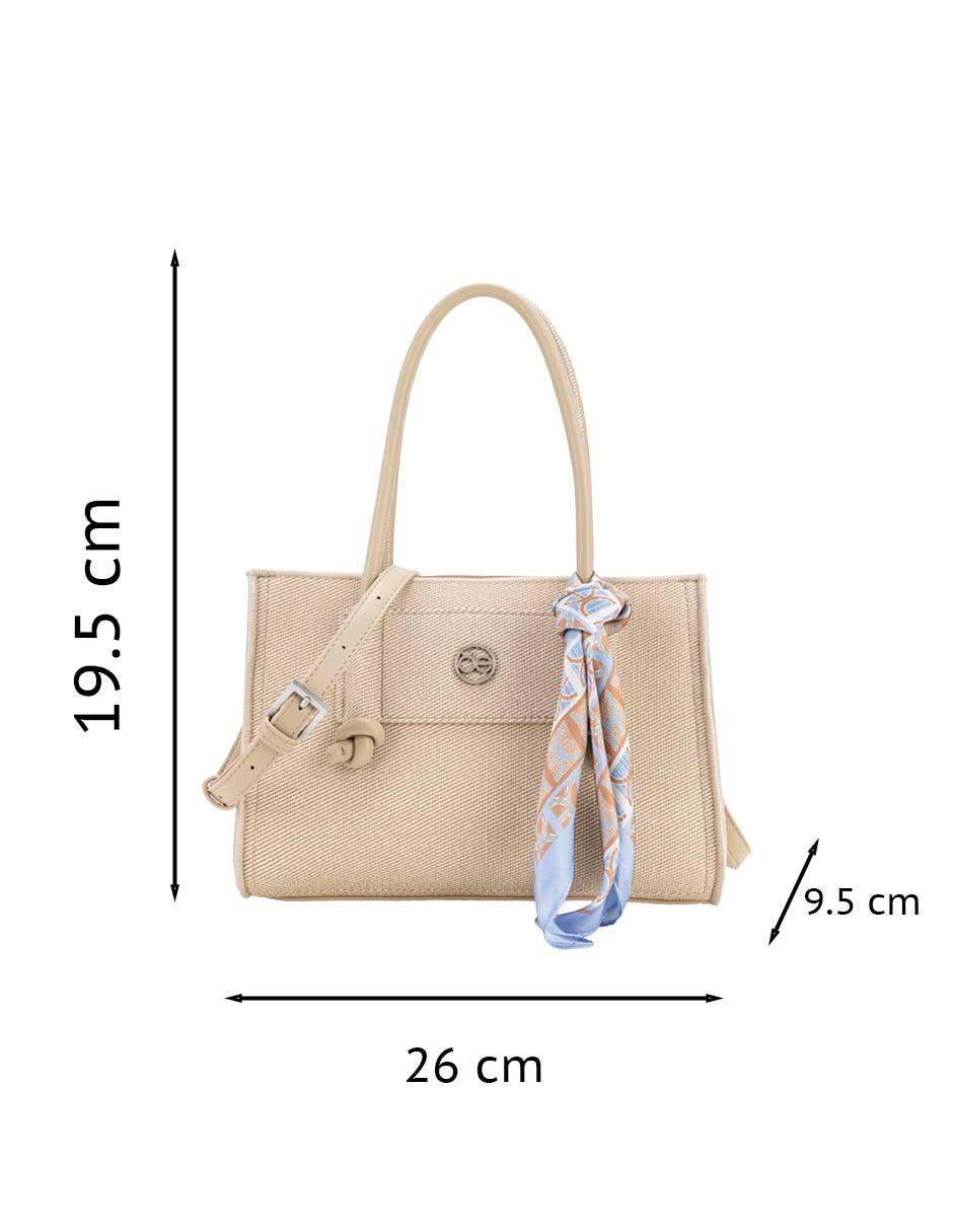 SATCHEL CLOE, BEIGE