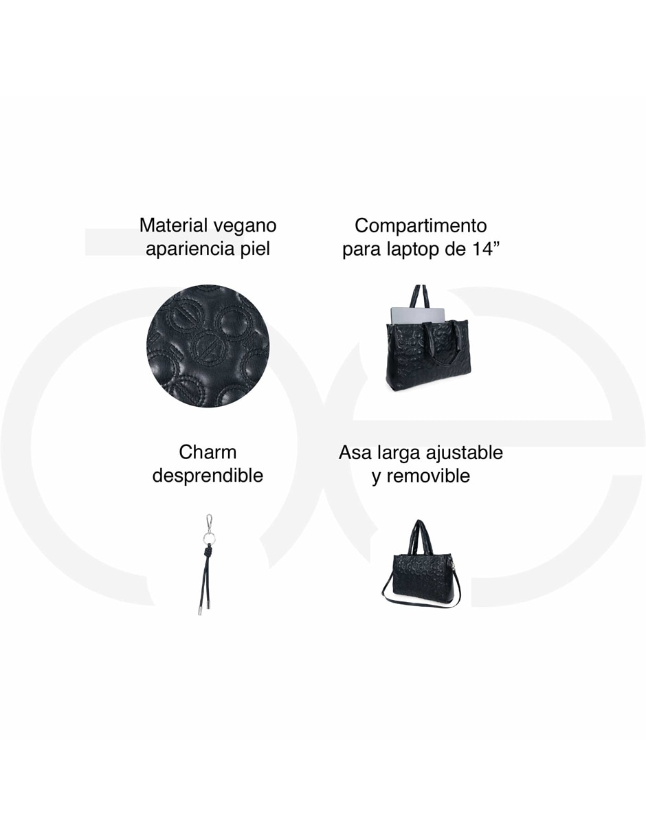 TOTE CLOE, NEGRO