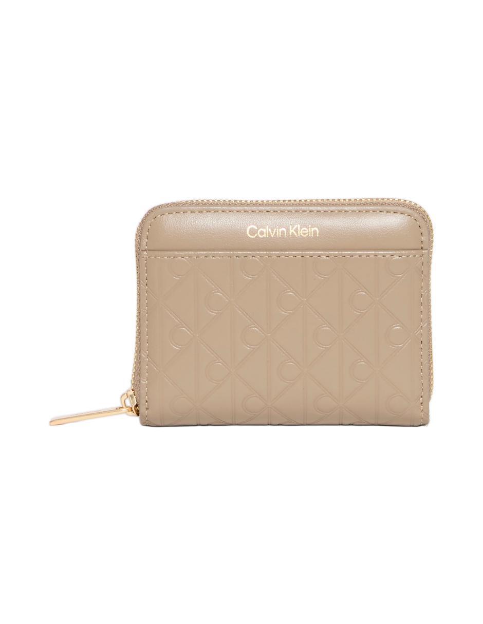 CARTERA CK CARTERA 4F, BEIGE, UNITALLA