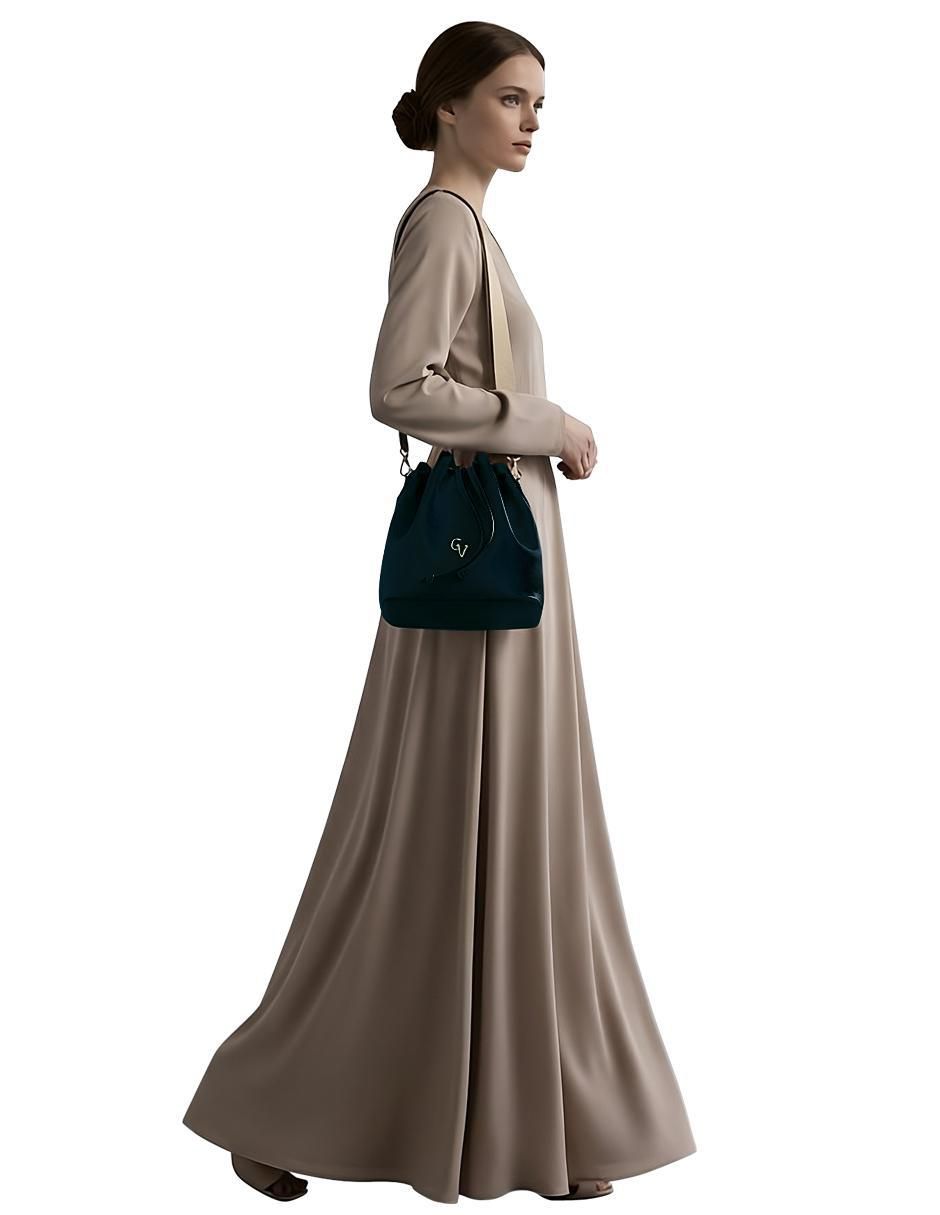 Bolsa bucket Eros de piel para mujer 4