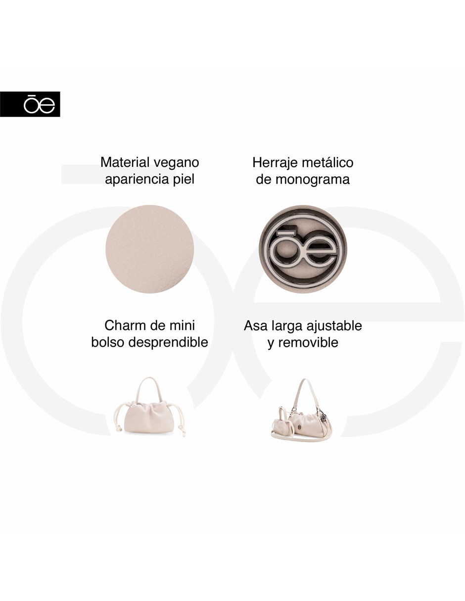 Bolsa bucket Adavari para mujer 10