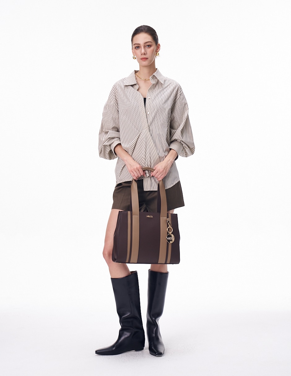 Bolsa satchel Aura para mujer 7