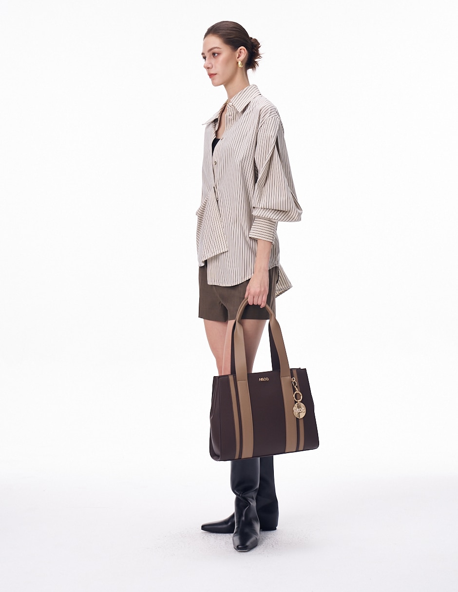 Bolsa satchel Aura para mujer 8