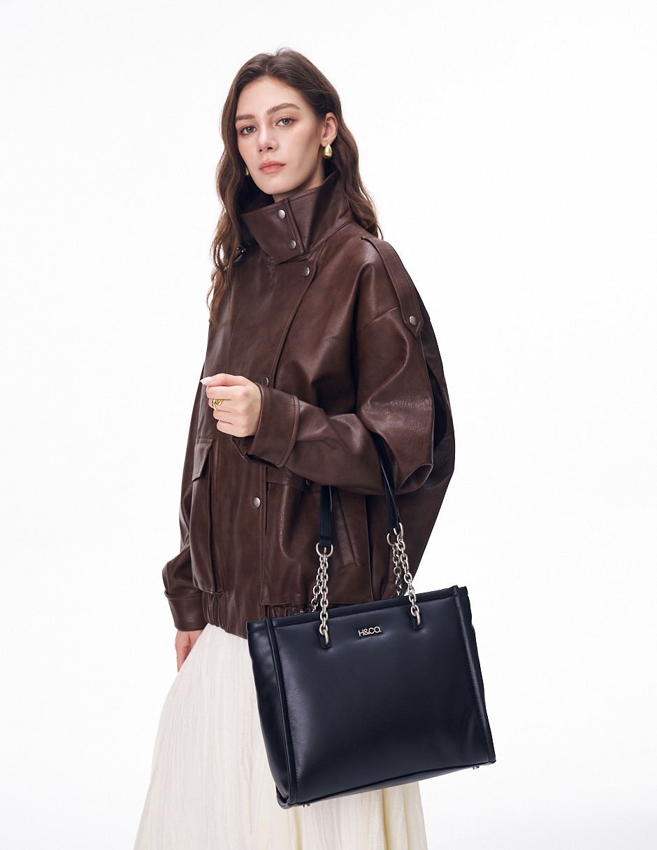 Bolsa satchel Alessa para mujer 4