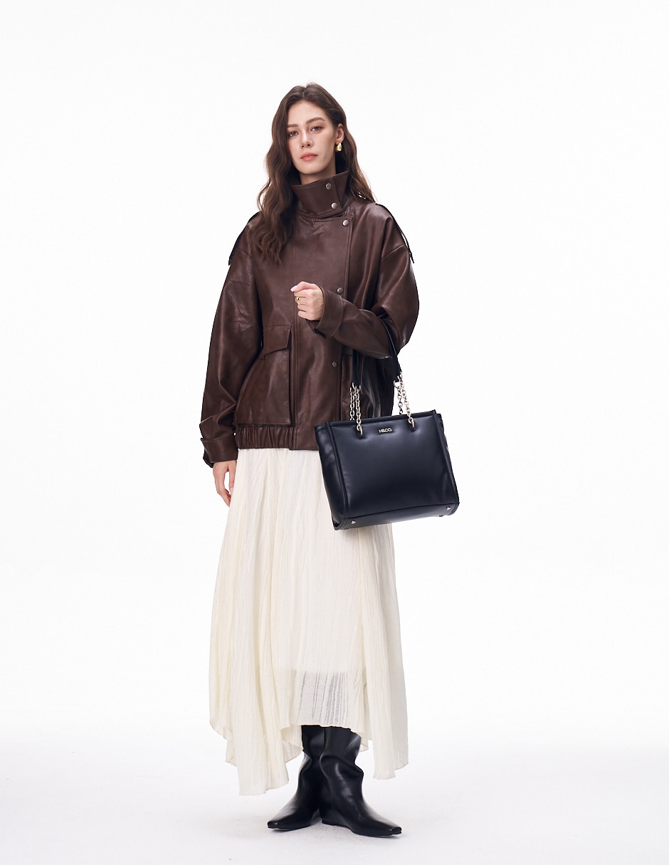 Bolsa satchel Alessa para mujer 7