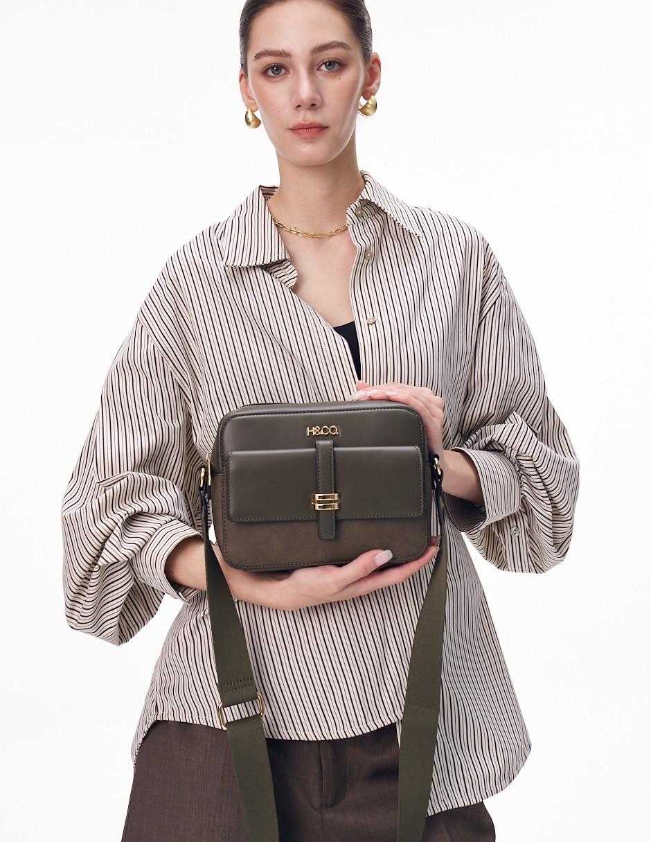 CROSSBODY H&CO, VERDE OLIVO