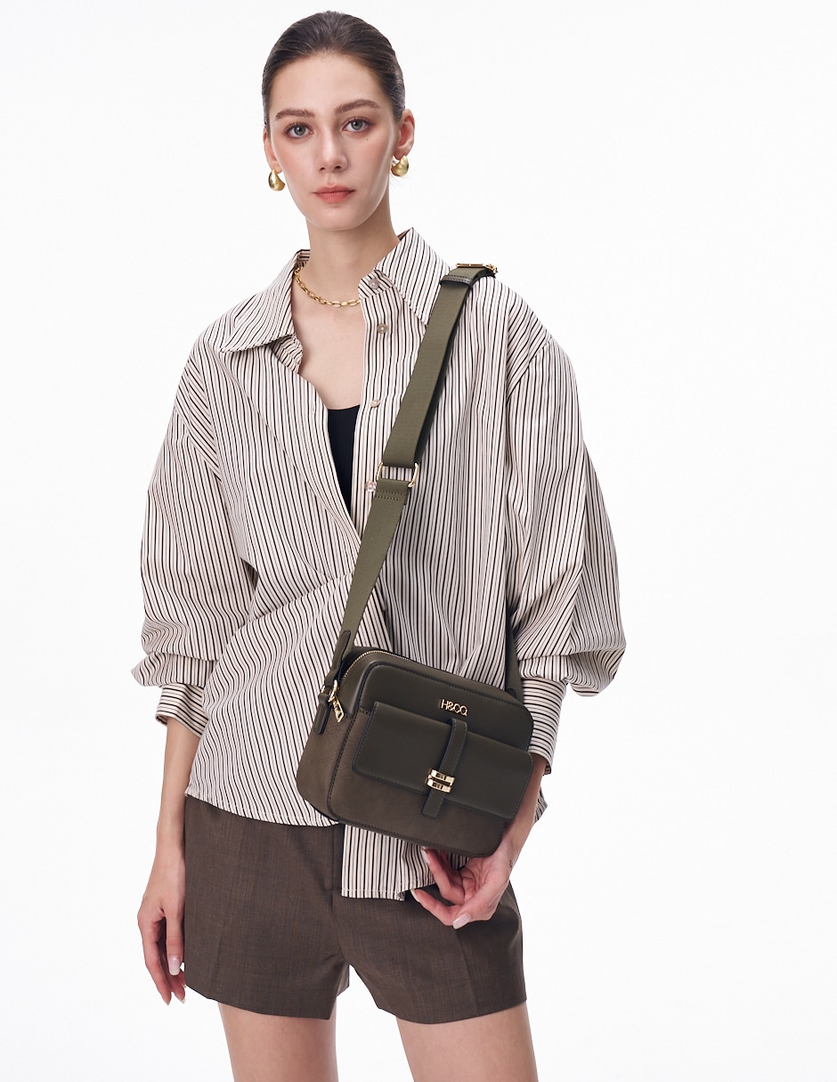 CROSSBODY H&CO, VERDE OLIVO