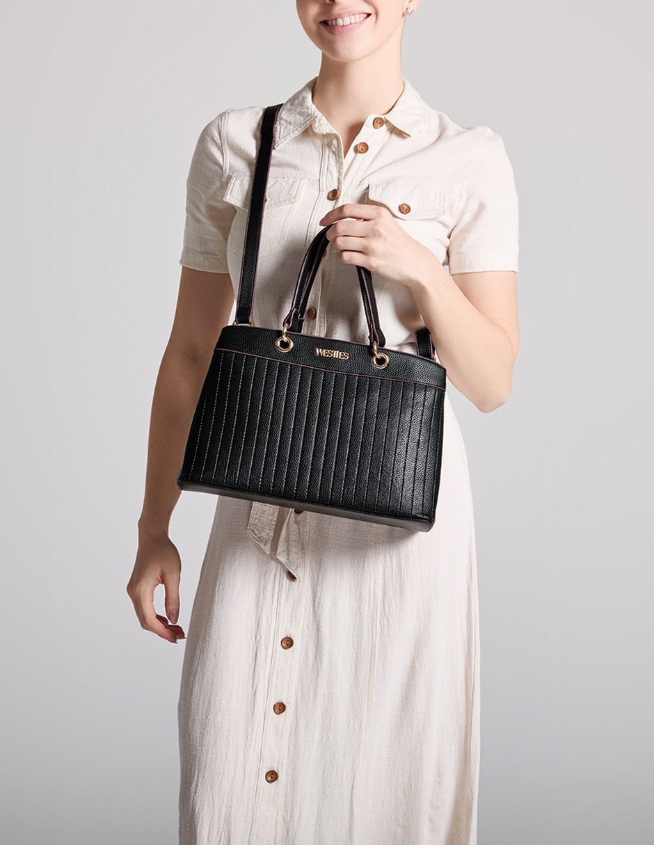 Bolsa satchel Maat para mujer 6