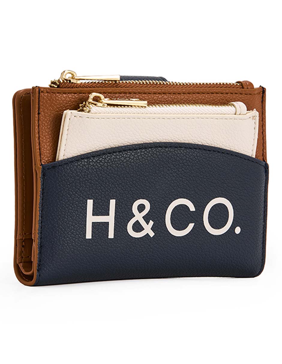 CARTERA H&CO CARTERA 7695, AZUL MARINO