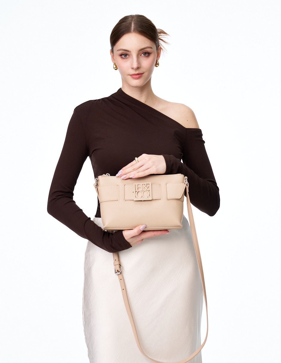 CROSSBODY H&CO, BEIGE