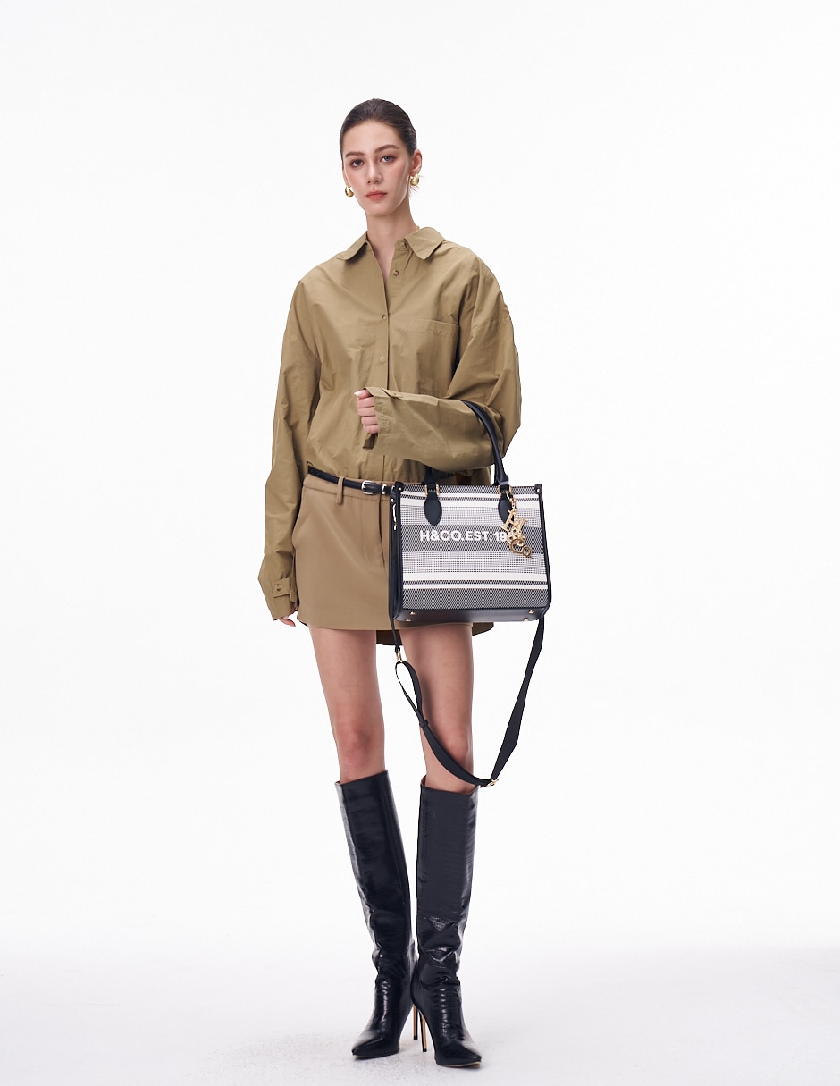 Bolsa satchel Liya para mujer 5
