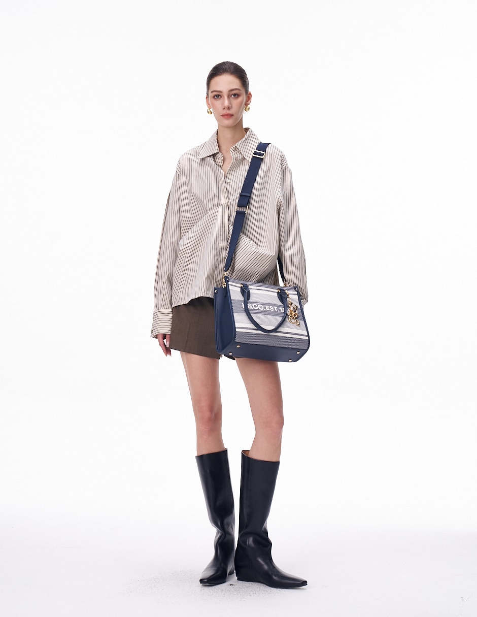 Bolsa satchel Liya para mujer 5
