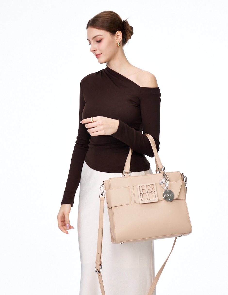 SATCHEL H&CO, BEIGE