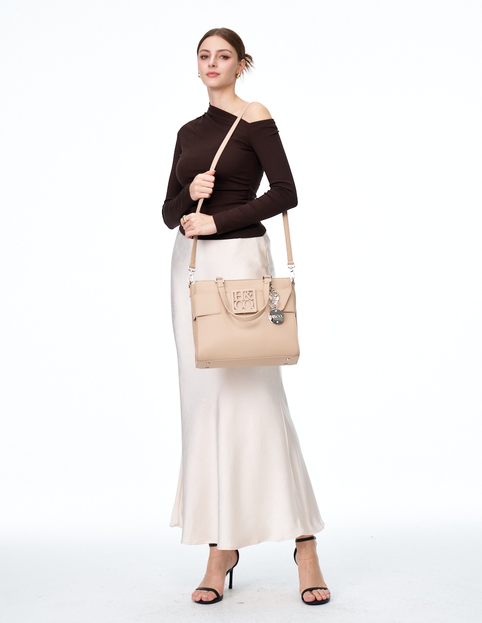 SATCHEL H&CO, BEIGE