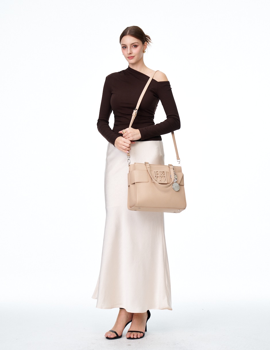 SATCHEL H&CO, BEIGE