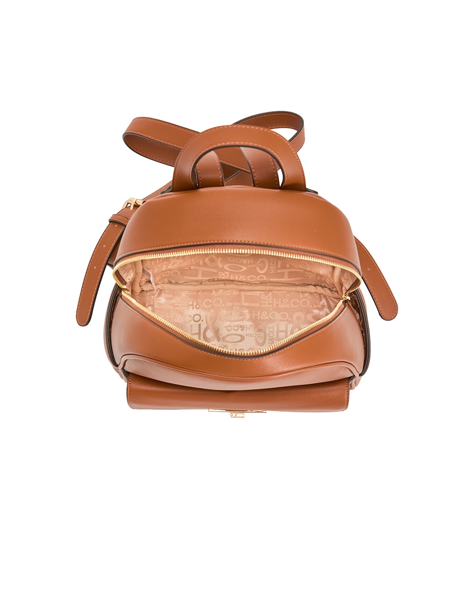 MOCHILA H&CO BACKPACK 8046, COGNAC
