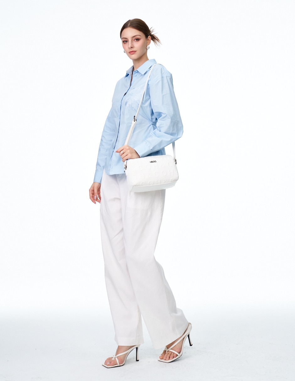 CROSSBODY H&CO, BLANCO