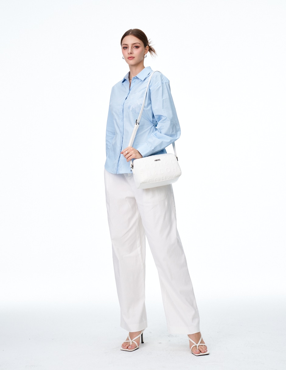 CROSSBODY H&CO, BLANCO