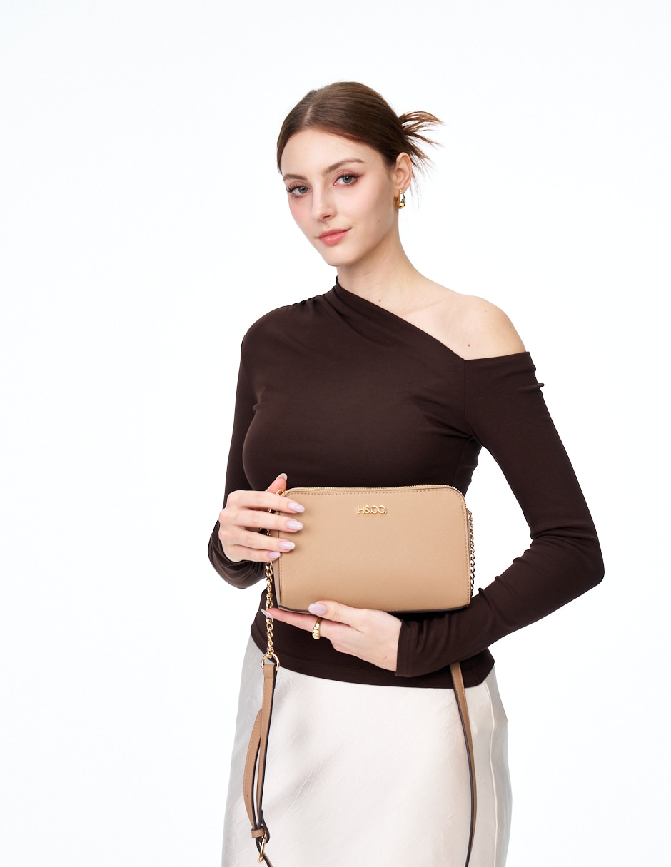 CROSSBODY H&CO, TAUPE