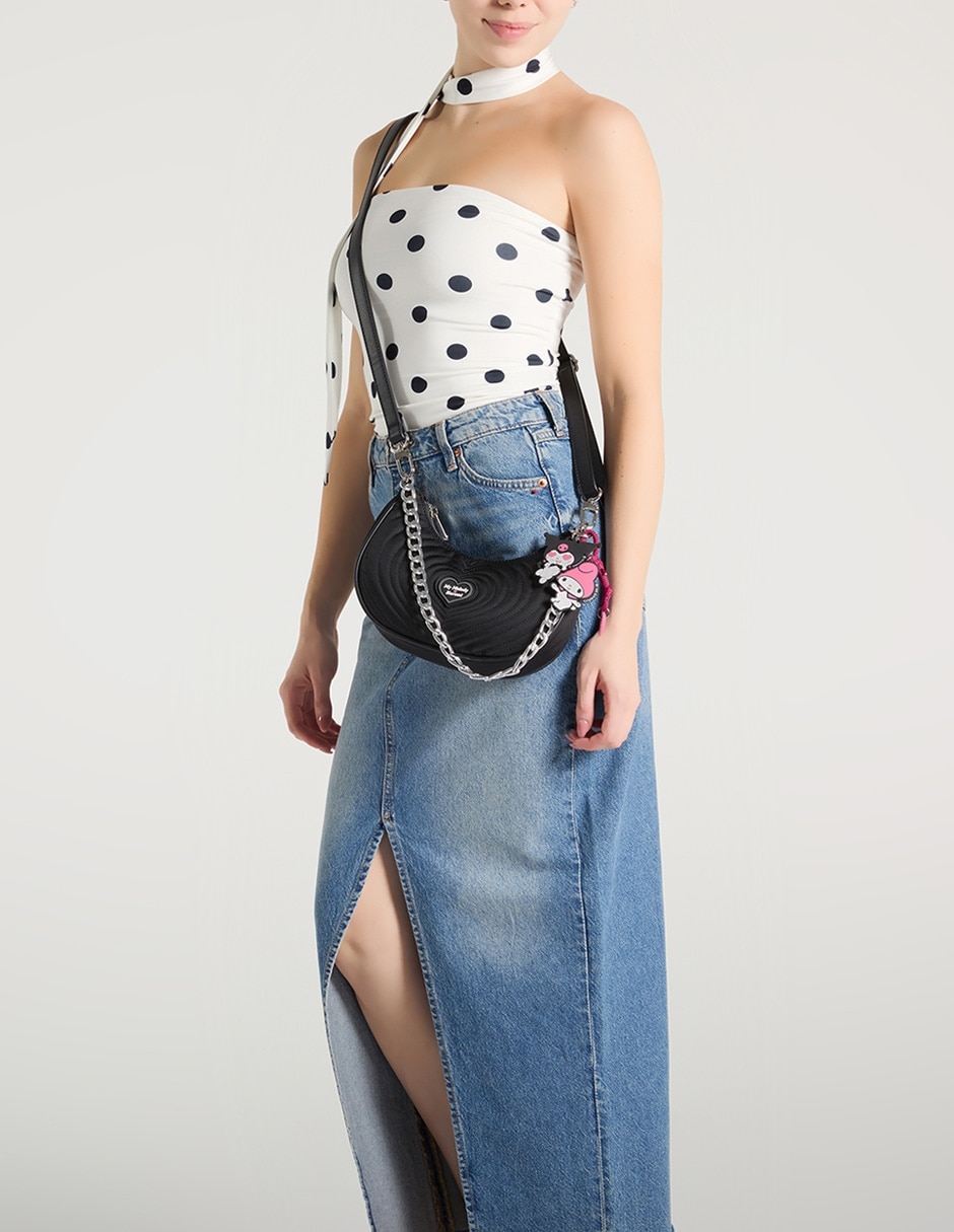 Bolsa shoulder Melody & Kuromi para mujer 5