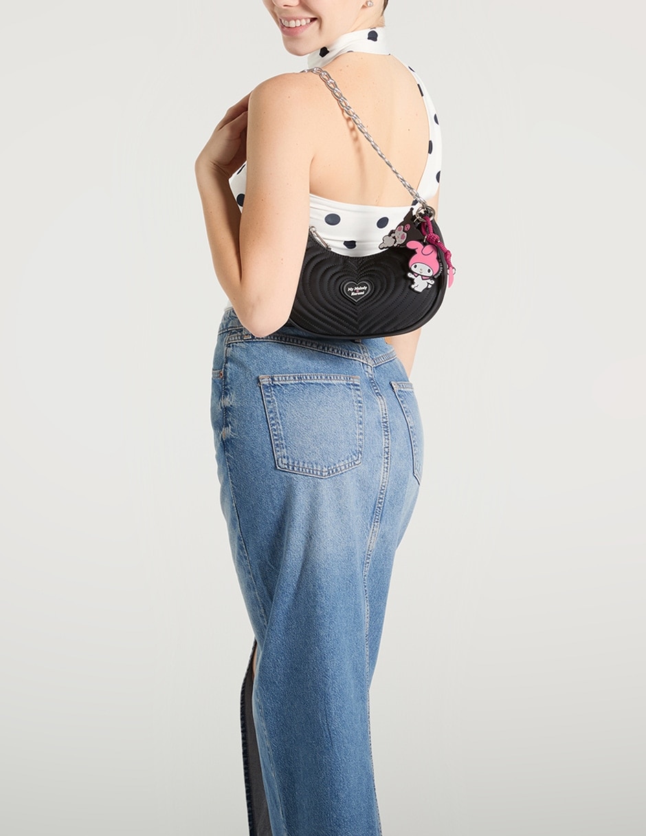 Bolsa shoulder Melody & Kuromi para mujer 6