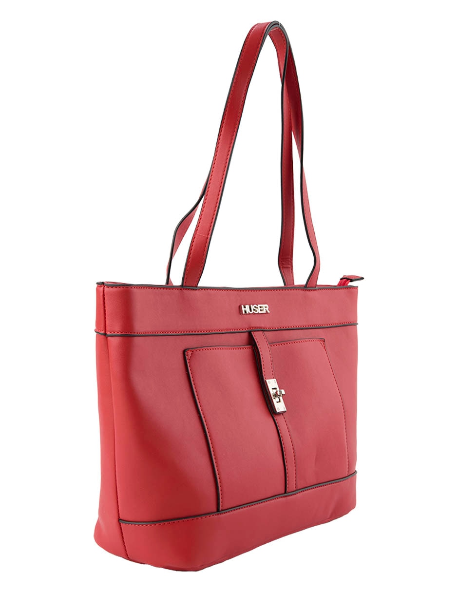 TOTE HUSER BASICS, ROJO