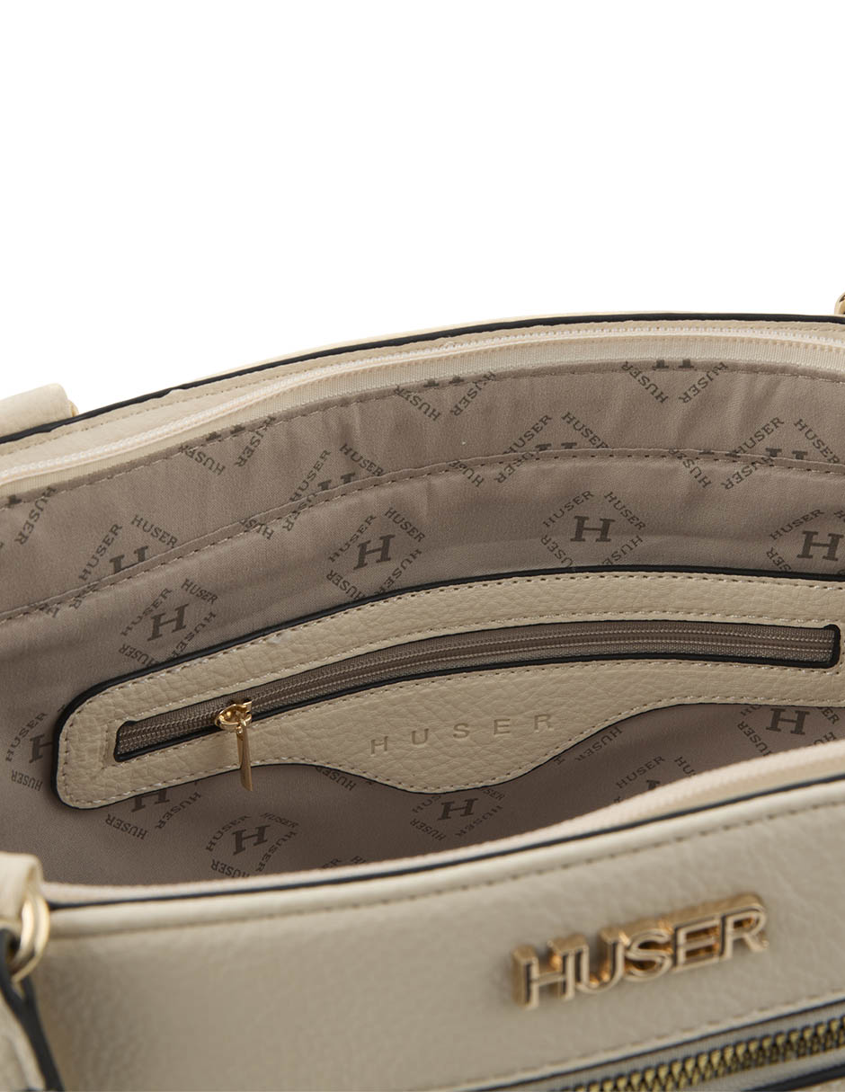 TOTE HUSER BASICS, BEIGE