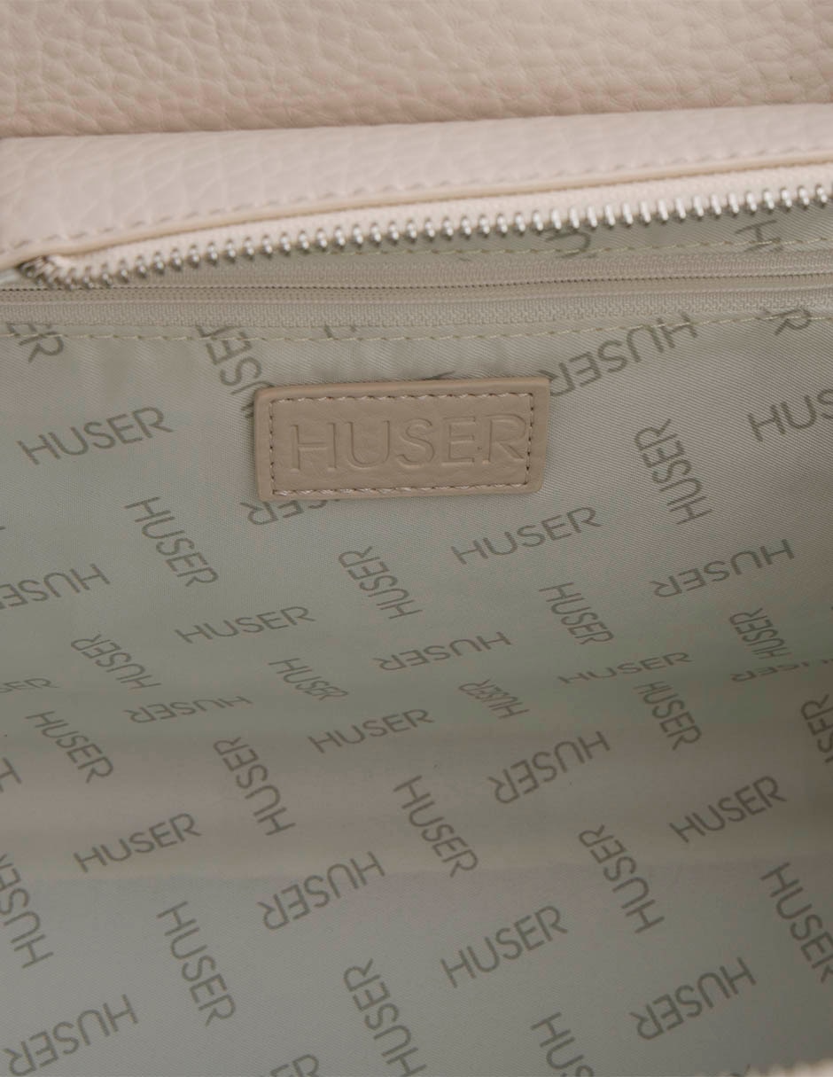 SATCHEL HUSER, BEIGE