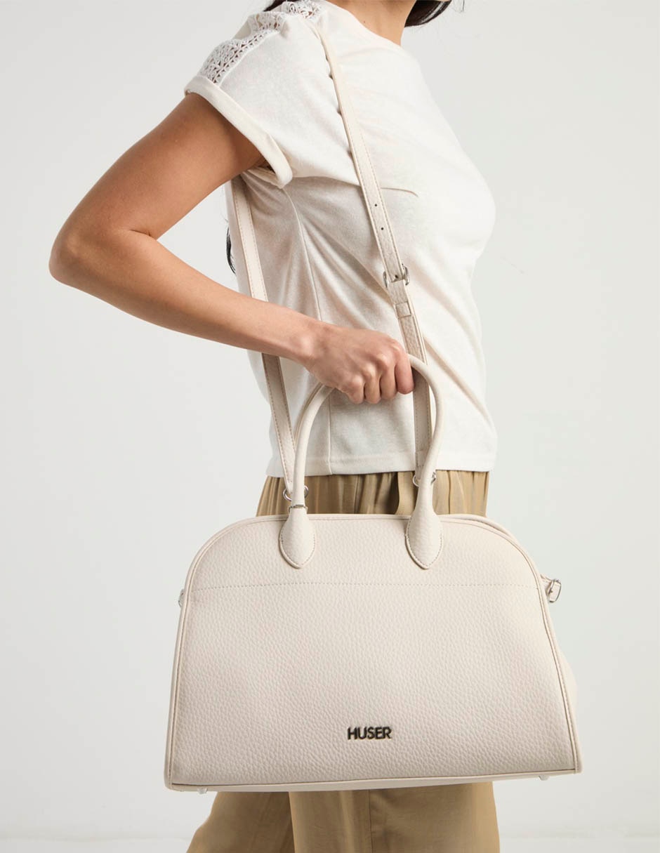 SATCHEL HUSER, BEIGE