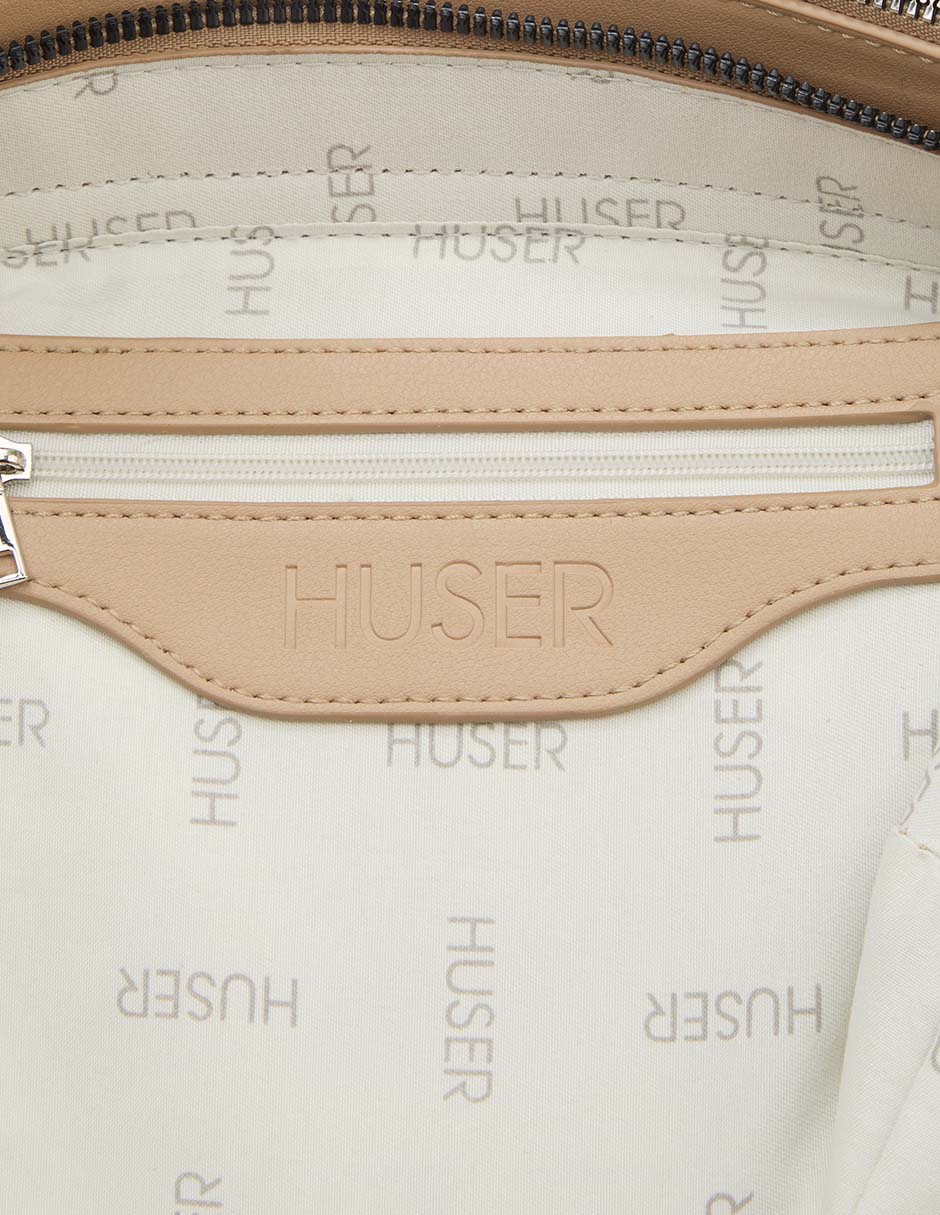 CROSSBODY HUSER, CAFÉ CLARO