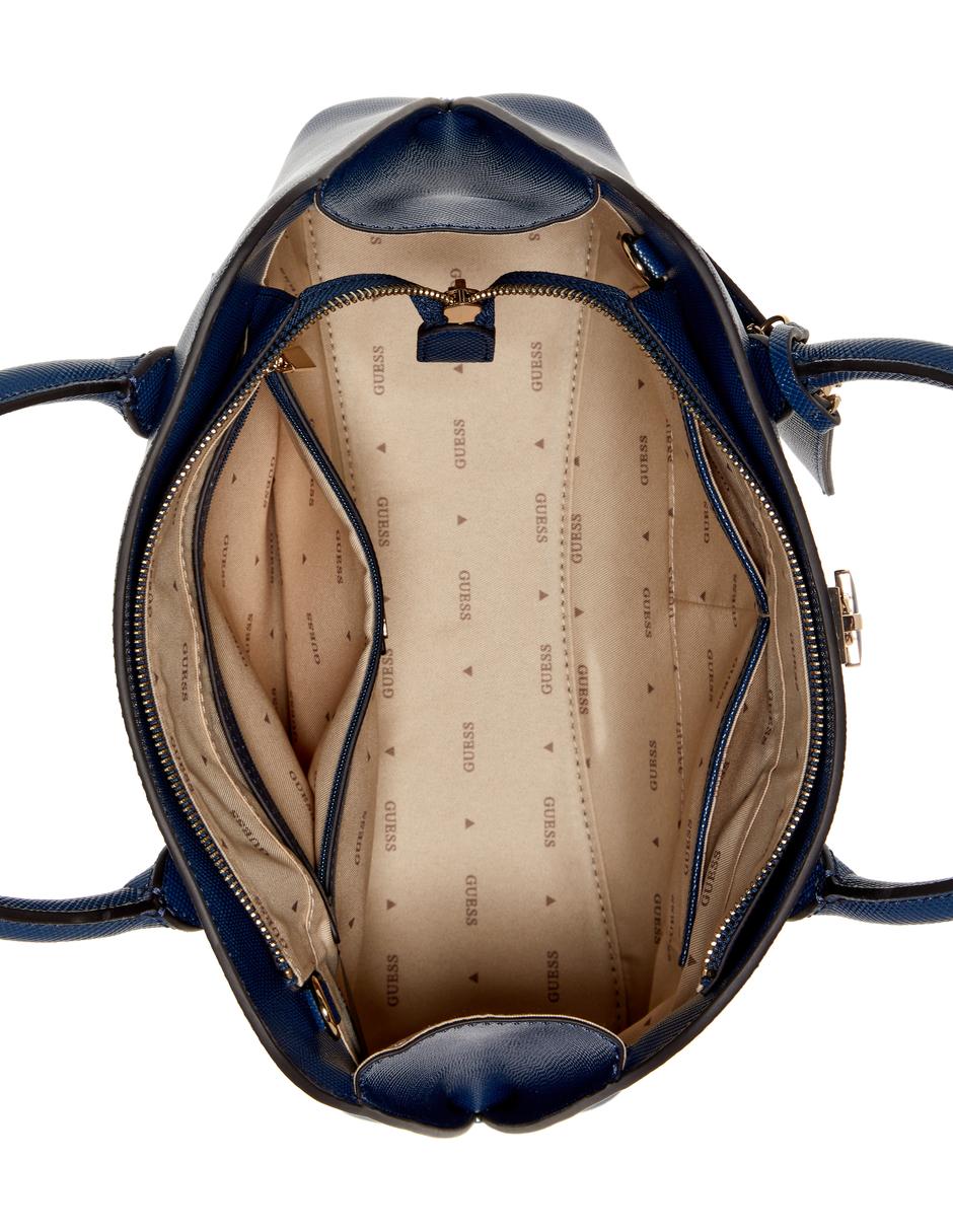SATCHEL GUESS, AZUL OBSCURO