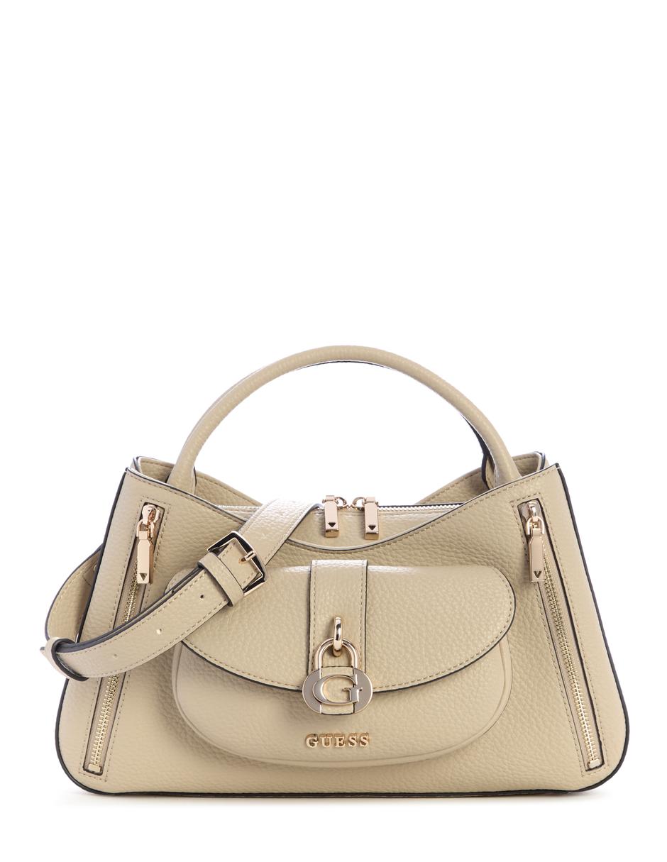 SATCHEL GUESS, CAFÉ CLARO