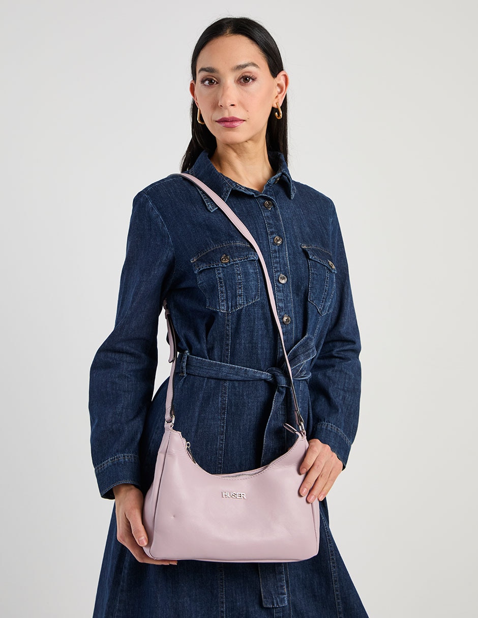 CROSSBODY HUSER BASICS, LILA