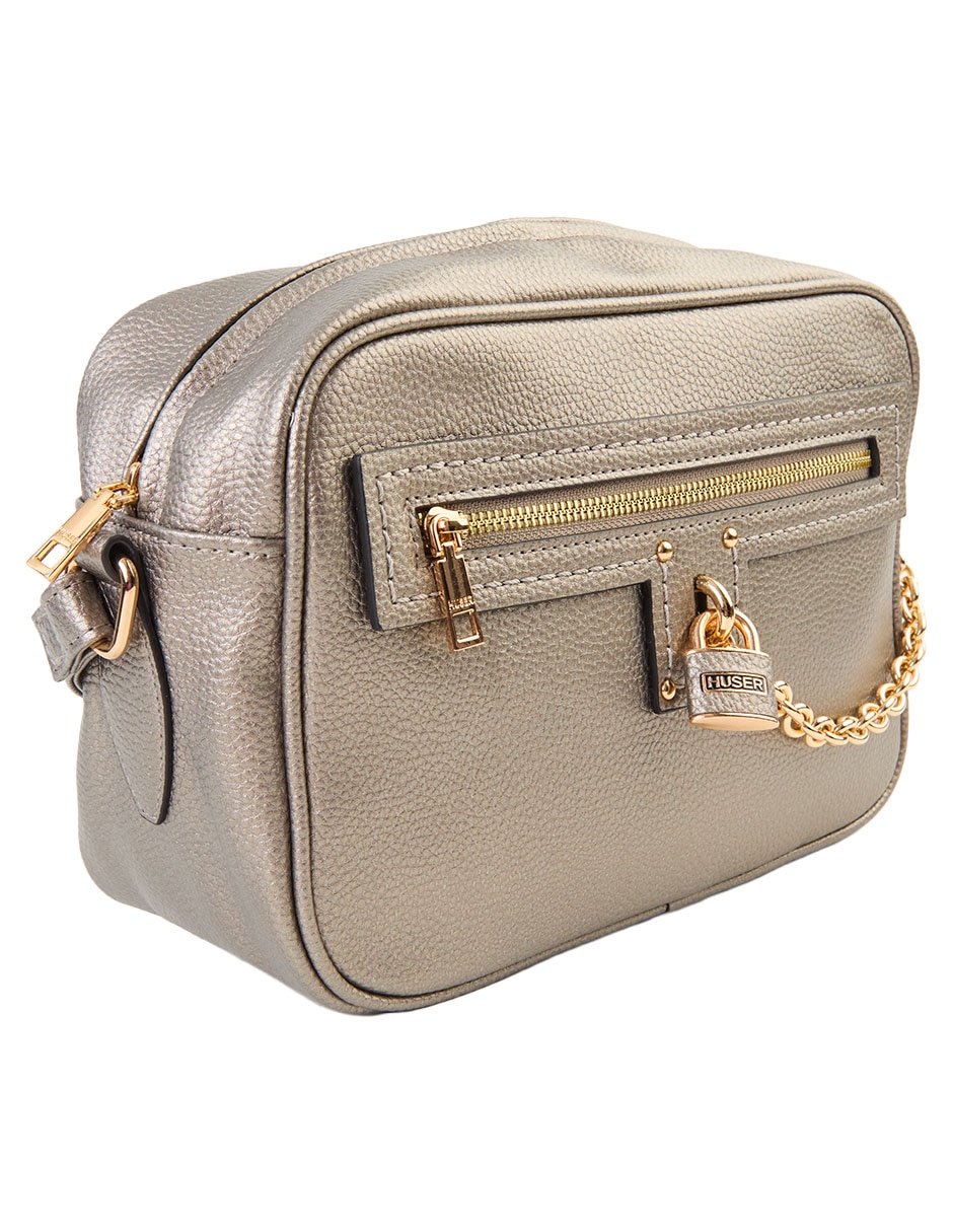 CROSSBODY HUSER BASICS, GRIS