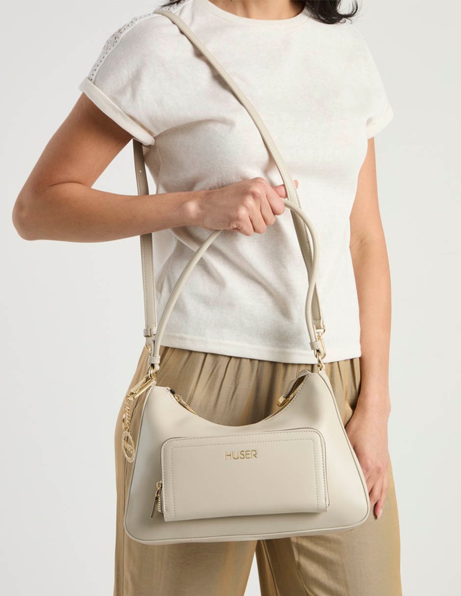 SHOULDER HUSER, BEIGE