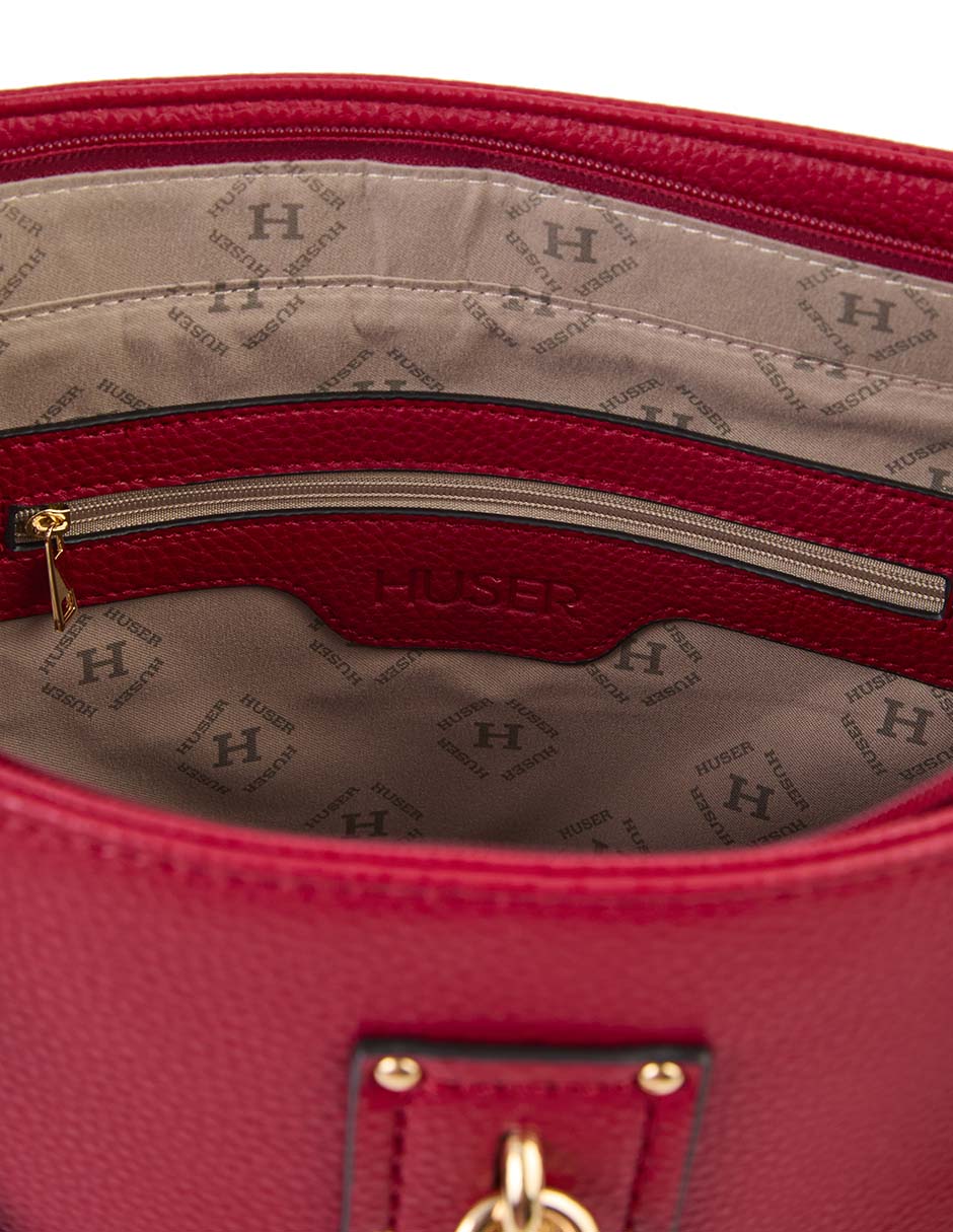 TOTE HUSER BASICS, ROJO