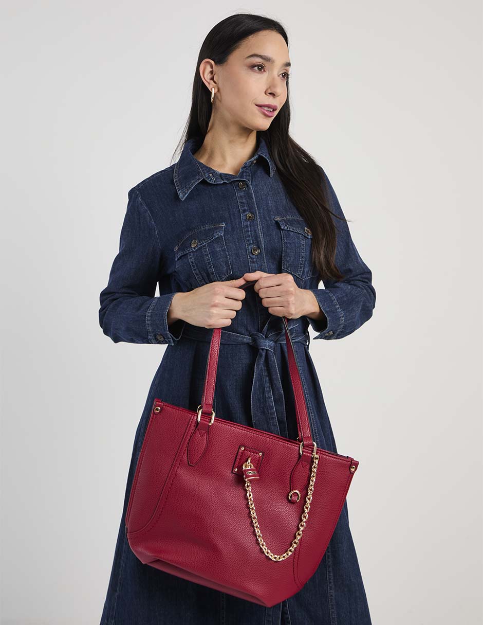 TOTE HUSER BASICS, ROJO