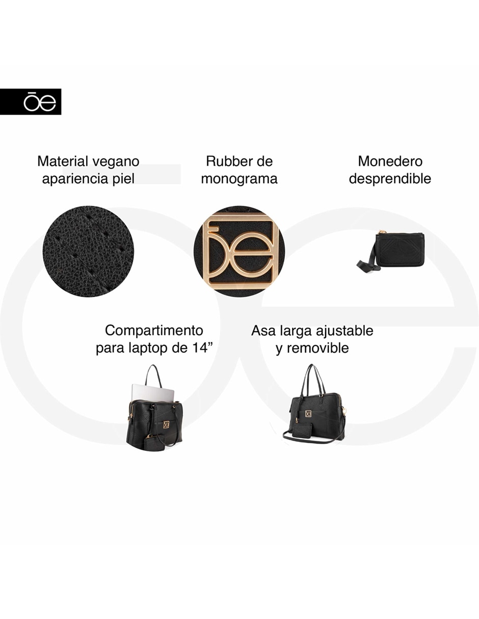Bolsa satchel Tinbrali I para mujer 12