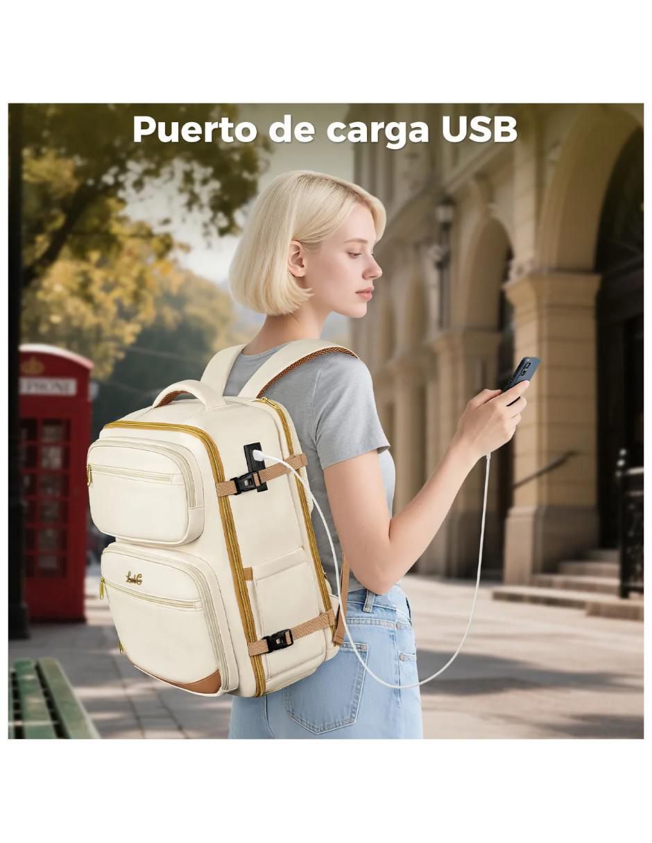 Mochila para viaje impermeable para mujer 3