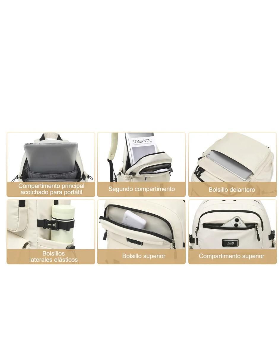 Mochila con portalaptop impermeable unisex 3