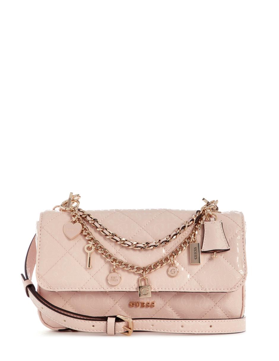 CROSSBODY GUESS, ROJO CLARO