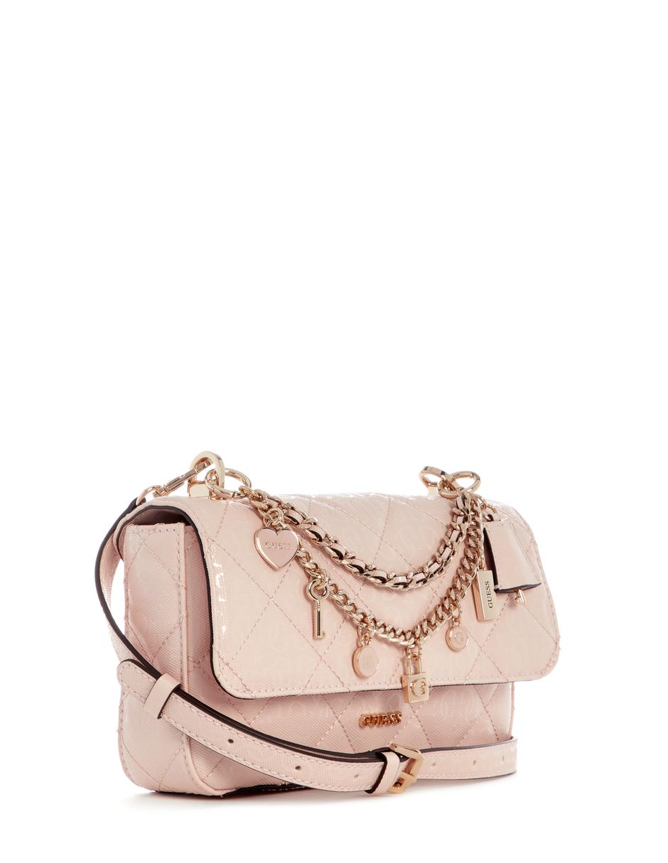 CROSSBODY GUESS, ROJO CLARO