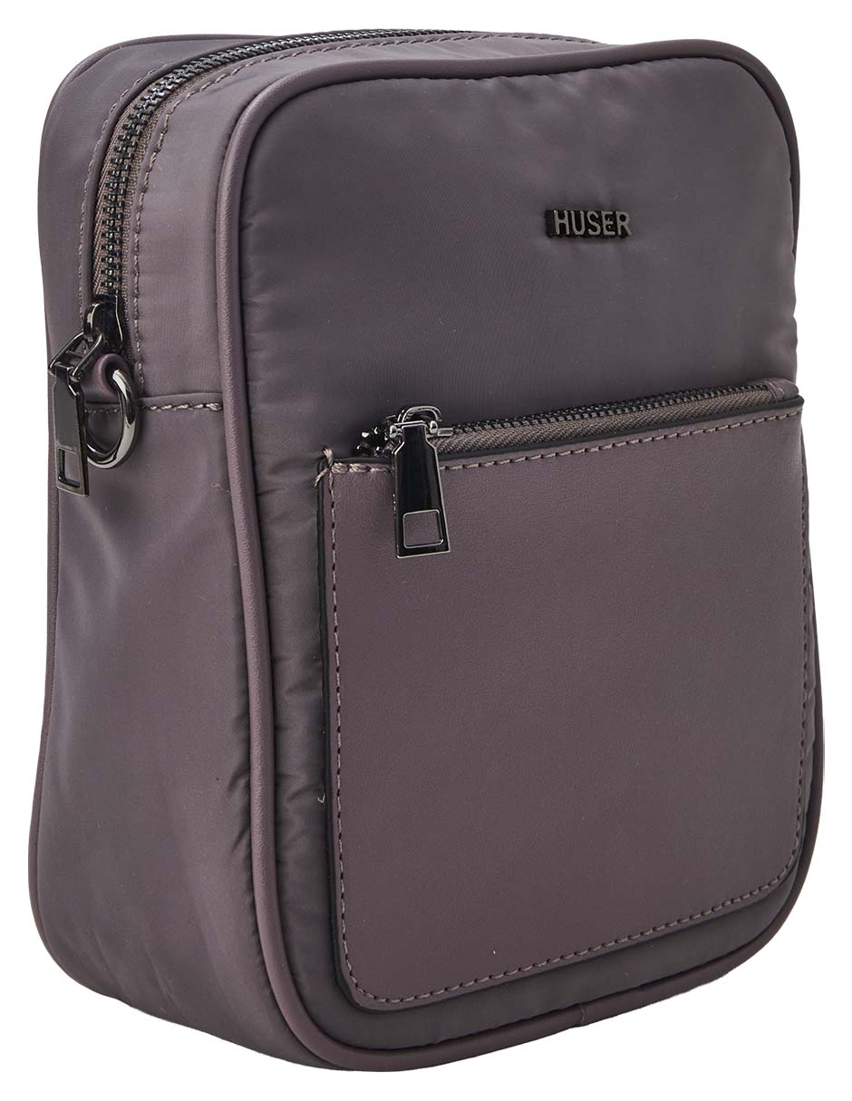 CROSSBODY HUSER BASICS, GRIS