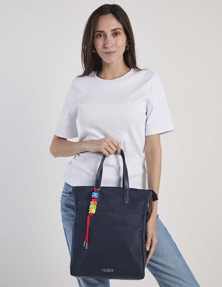 MOCHILA HUSER BACKPACK AA, AZUL MARINO