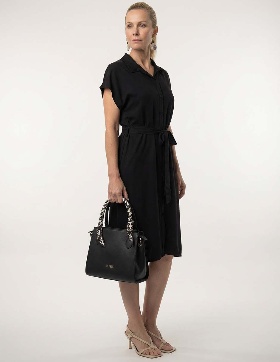 Bolsa satchel Huser Basics para mujer