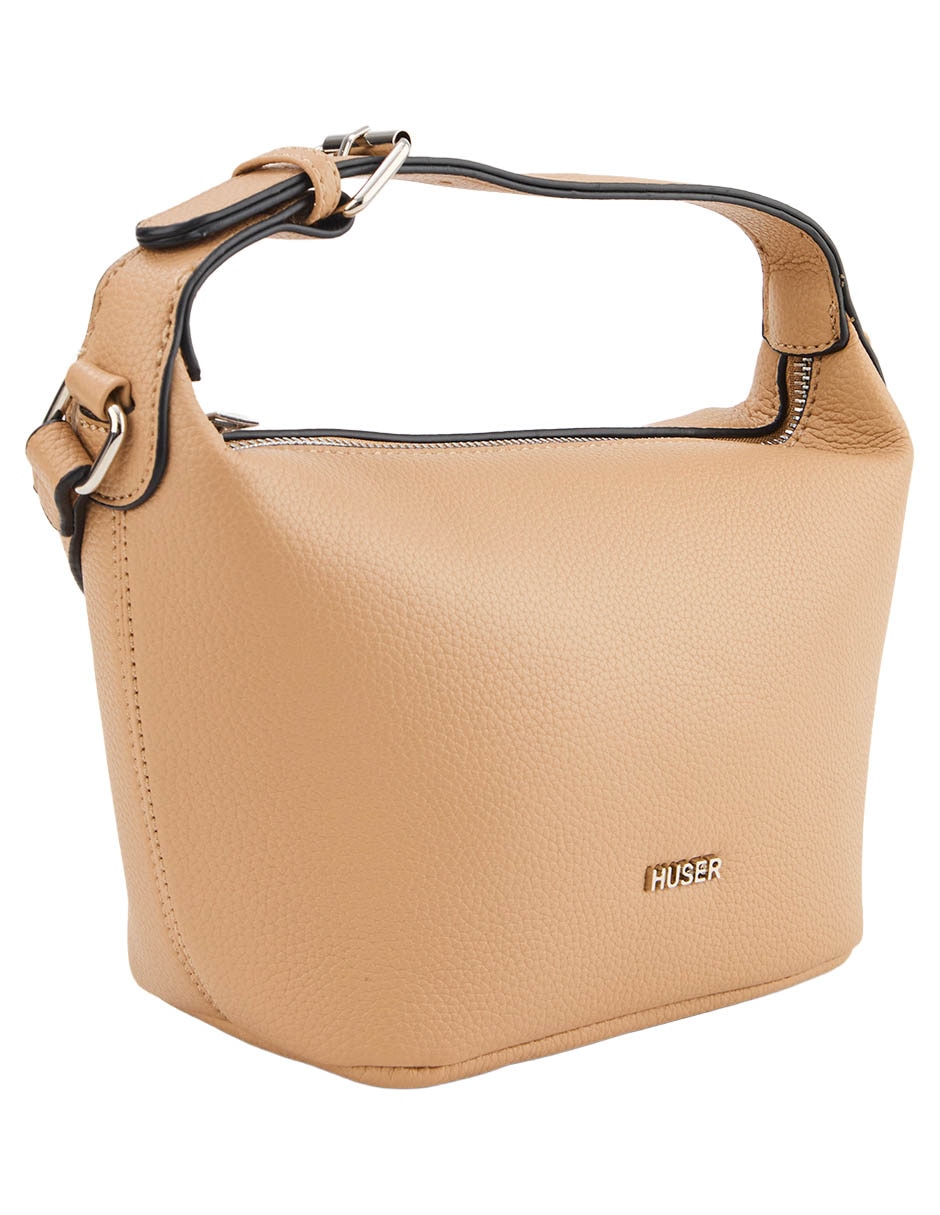CROSSBODY HUSER BASICS, BEIGE
